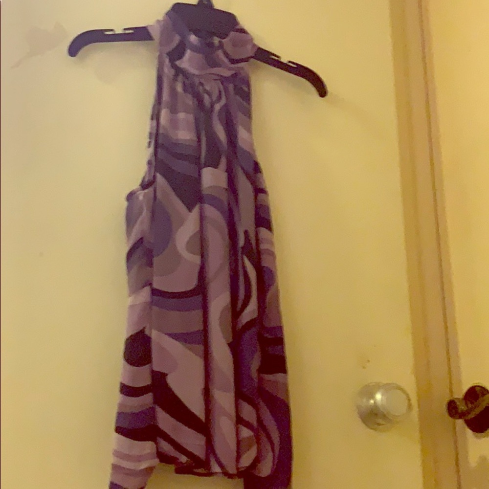 Purple sleeveless shirt
